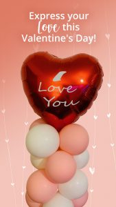 Valentine's Day balloon love you