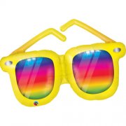 Balloon of large rainbow sunglasses
